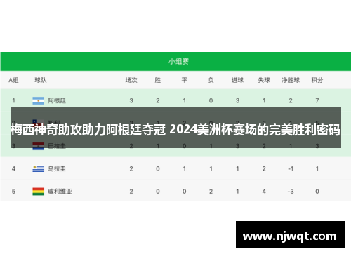 梅西神奇助攻助力阿根廷夺冠 2024美洲杯赛场的完美胜利密码